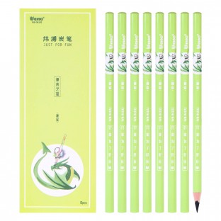 2022 Factory hot sale school green color hard carbon stationery drawing set children's creative colored pencils art