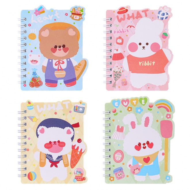 Coil notebook Xiaoxiong student notebook Weibo mini notebook diary portable office notepad wholesale