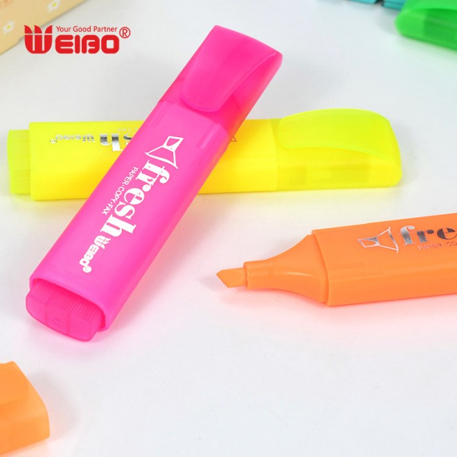 Creative color highlighter pen hand account double line marker pen student note book mark waterproof outline pen