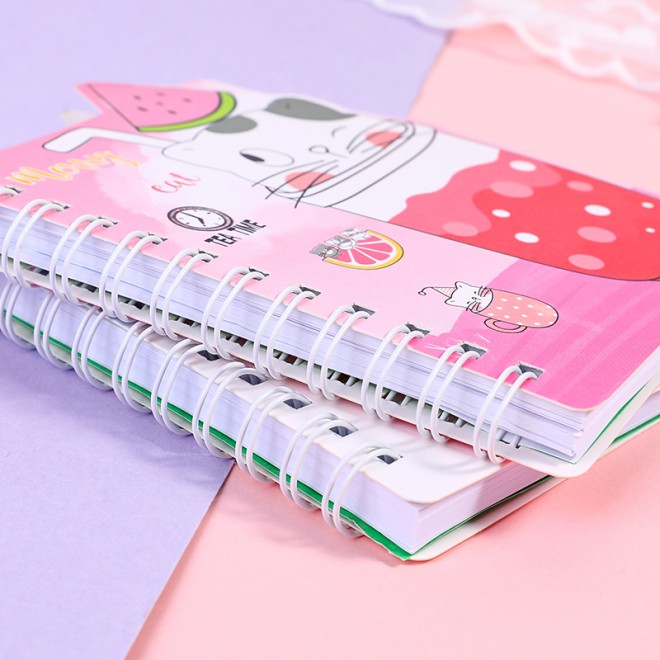 Coil book Little cat Student small book Weibo mini notebook diary portable office notepad wholesale