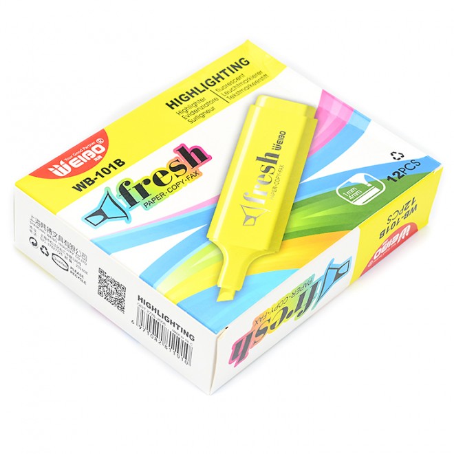 Highlighter, Pastel Colors Chisel Tip Marker Pen (Pack of 12) , Assorted Colors, Water Based, Quick Dry (6 Macaron Colors)