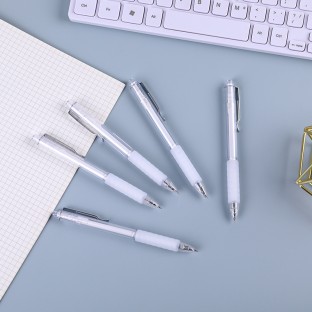 WEIBO Quick-drying Ballpoint Pen Smooth Writing Office Supply 0.5mm Gel Pen Needle Tip Black Gel Pens