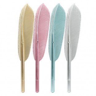 Feather pen manufacturers wholesale new style Bai Weibo graduation design DIY same white feather ball pen