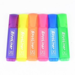 Brand WEIBO Creative color highlighter hand-painted stationery multi-color student note book  outline pen Emphasis Marker Pen