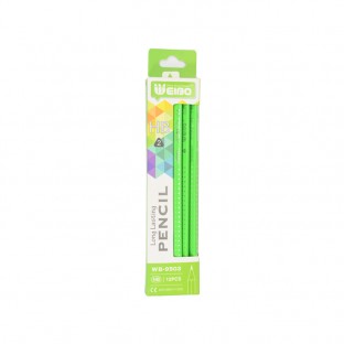 Weibo pencils 12 HB pencils in a box elementary school pencils with eraser student stationery wholesale