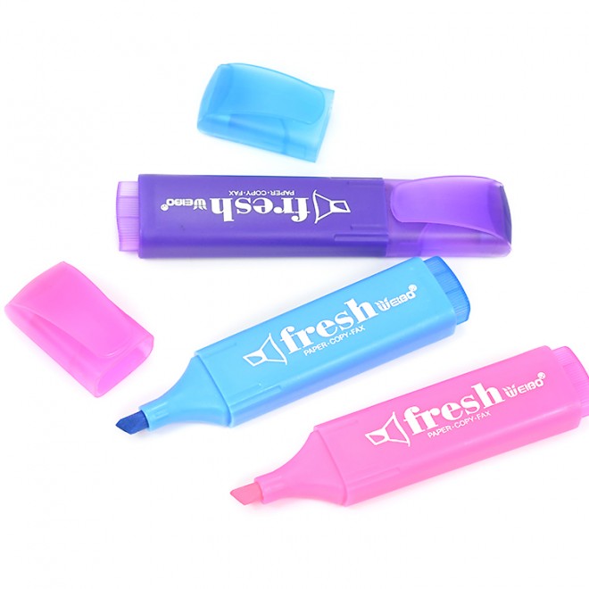 Highlighter, Pastel Colors Chisel Tip Marker Pen (Pack of 12) , Assorted Colors, Water Based, Quick Dry (6 Macaron Colors)