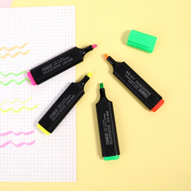 Manufacturer's fluorescent pen, large volume, wholesale creative, hand account, note number, Bi Weibo, painting, graffiti, key
