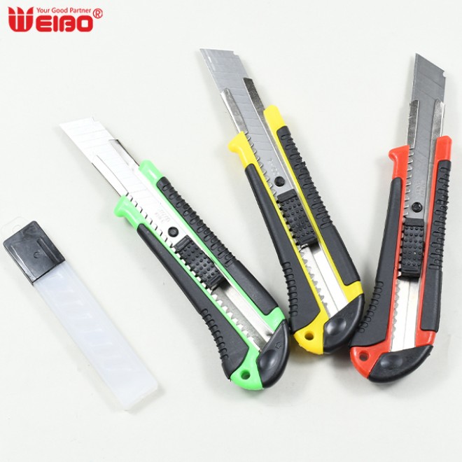 hot sale office supply Creative stainless steel compact, portable and detachable  Automatic lock utility knife with blade
