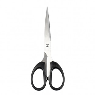 16cm Portable Black Steel Durable Household Scissors Multi-Purpose Cutting School and Office Supplies Sewing Shears