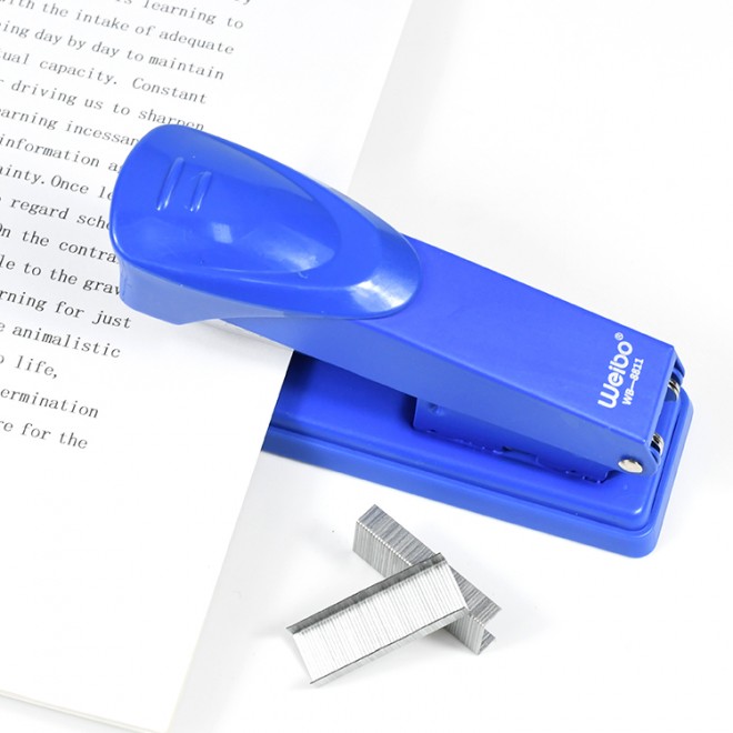 Cheap Color skin stapler metal stationery capacity stapler Easy to organize paper book ergonomic standard stapler accept Custom