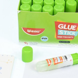 Weibo 9g High Viscosity Non-Toxic Glue Stick For School Office Home Adhesive Manufacturer Wholesale PVP Glue Stick