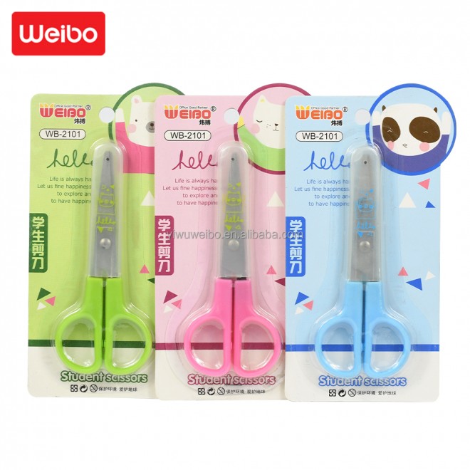 Art Paper Scissors High Quality Student Escola Stationery Supply material School Office Accessories WB-2101 cheap wholesale now