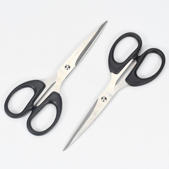 16cm Portable Black Steel Durable Household Scissors Multi-Purpose Cutting School and Office Supplies Sewing Shears