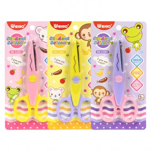 WEIBO Creative Cartoon Student Simple Knife Head Cover Children's Art Handmade Safety Scissors