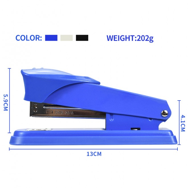 Cheap Color skin stapler metal stationery capacity stapler Easy to organize paper book ergonomic standard stapler accept Custom