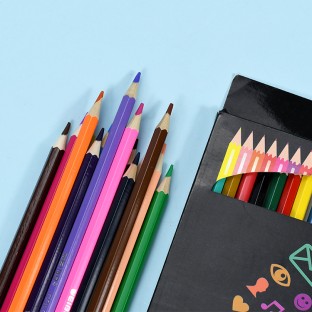 New children's 24 color paintbrush carton color lead art painting brush basswood pencil manufacturers wholesale OEM