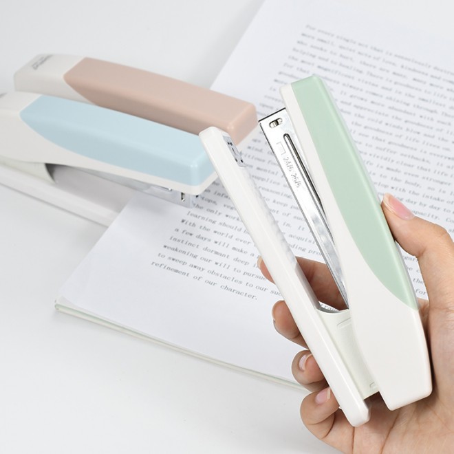 New Design Metal Candy Colors Easy use effective Desktop Stapler Stapling staples Non-electric staplers Easy to Organizing Paper