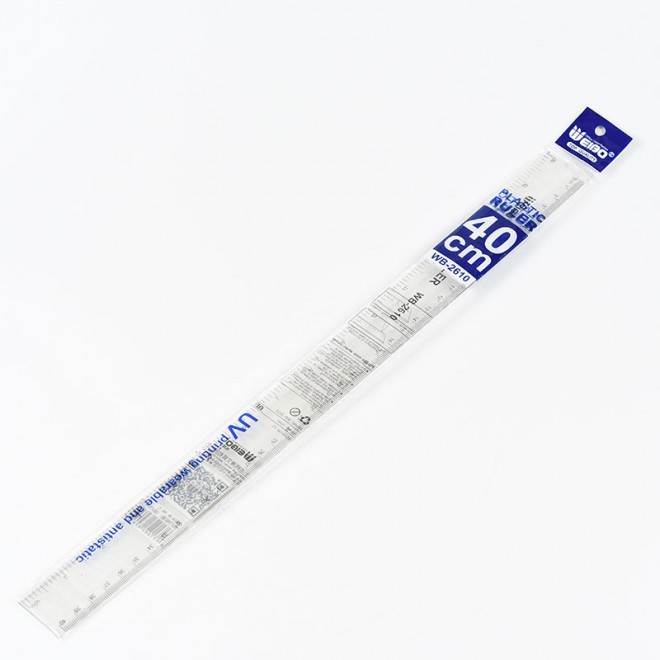 Wholesale Simple Style Transparent Plastic Straight scale Students Math Rulers Square Soft Cute Stationery Drawing Supply School