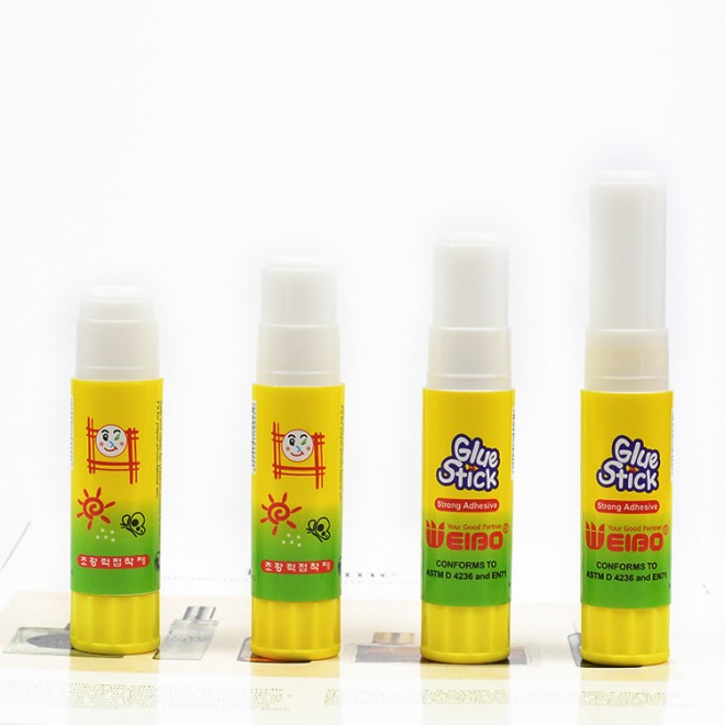 Brand Weibo office students glue stick China  White solid glue can be customized logo solid adhesive high adhesion