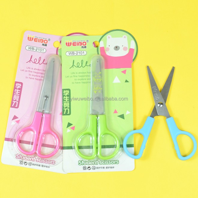 Art Paper Scissors High Quality Student Escola Stationery Supply material School Office Accessories WB-2101 cheap wholesale now