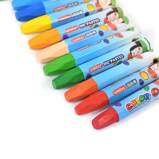 Cute Multicolor 24 pcs Set Wax Crayon Kids Painting Color Oil Pastel Crayon Safety Colorful Non-toxic For Child Drawing