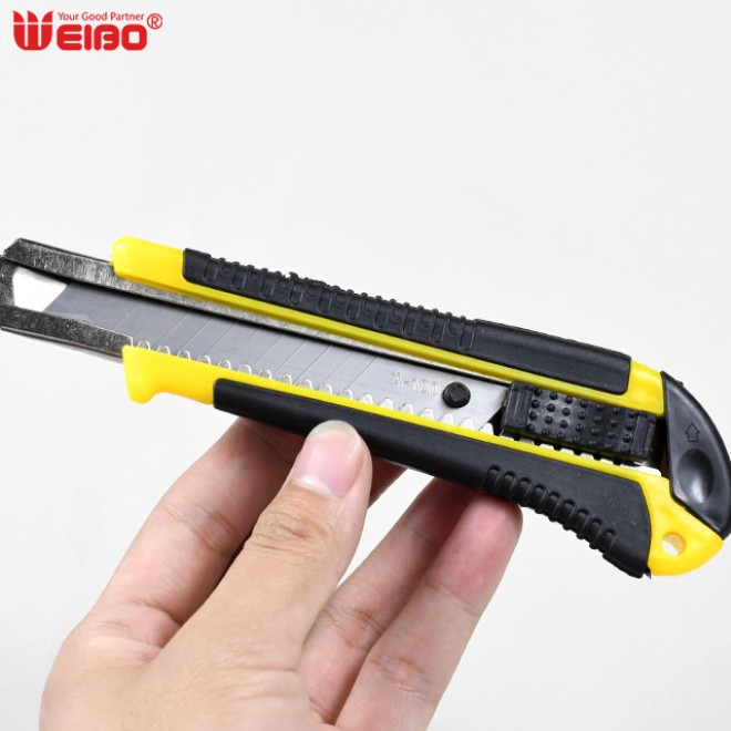 hot sale office supply Creative stainless steel compact, portable and detachable  Automatic lock utility knife with blade