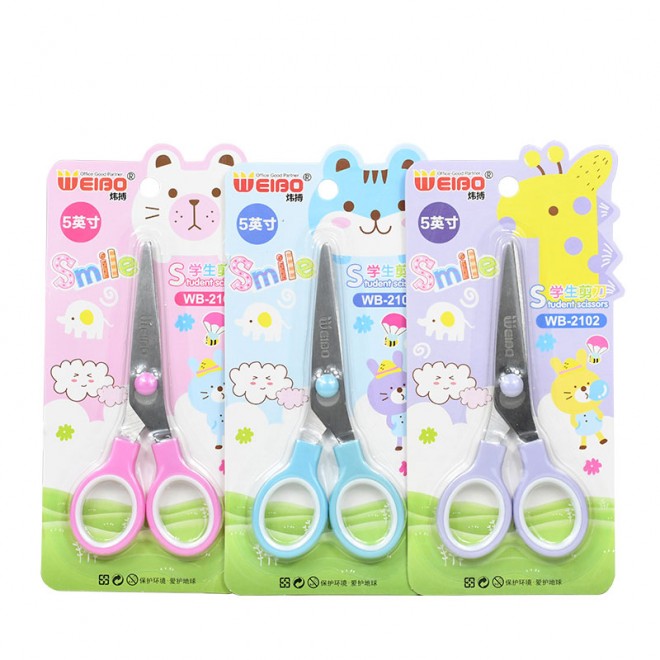 Paper Scissors Office High Quality Student Stationery Scissors stock supply Office Supply Student Stationery Accessories WB-2102