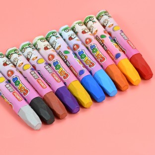 Top quality 18 colors hexagonal crayon vivid color artist oil pastel painting stick for kid painting