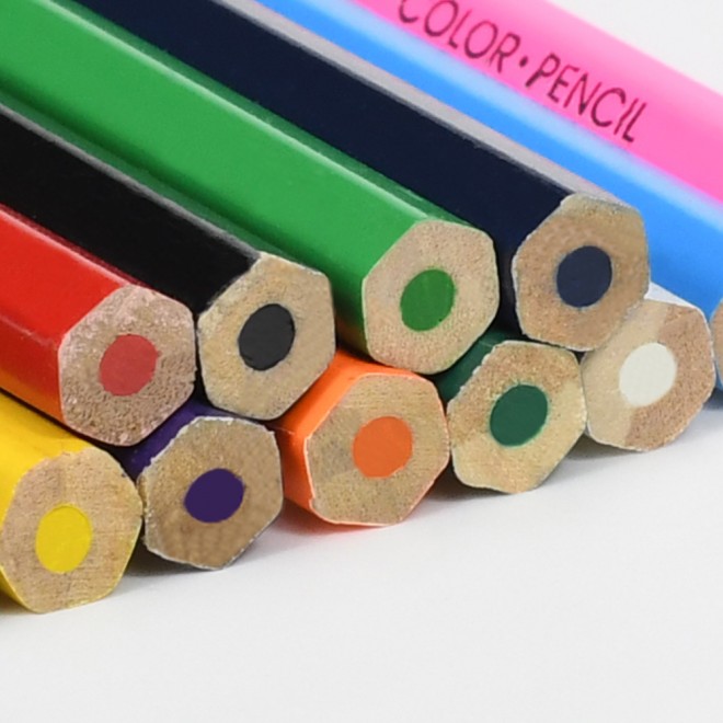 18 Pcs wooden drawing pencil colors set Barreled WB-95302 packing drawing Color Pencils Coloring Pens Set For kids Professional