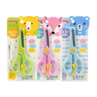 Art Craft Preschool Kids Training Stainless steel Scissors Children Safety Scissors