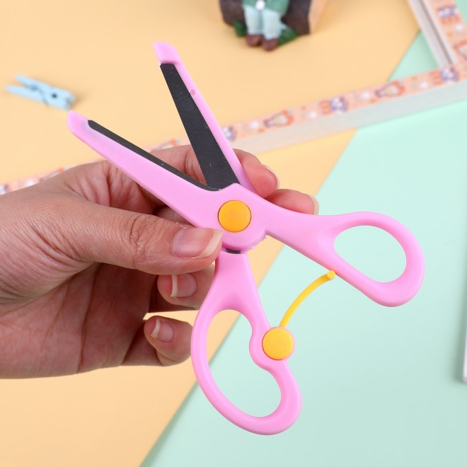 Student Scissors Cute Stationery Simple, compact and portable art scissors New product wholesale