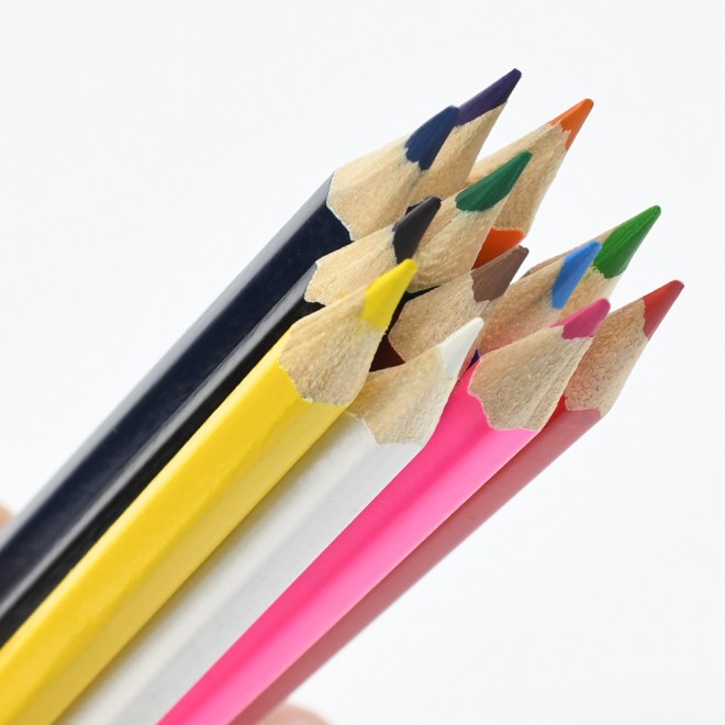 18 Pcs wooden drawing pencil colors set Barreled WB-95302 packing drawing Color Pencils Coloring Pens Set For kids Professional