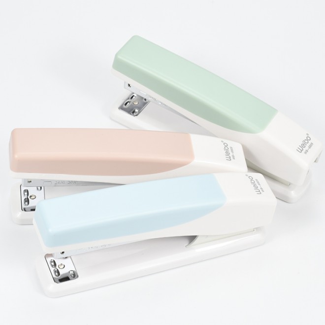 New Design Metal Candy Colors Easy use effective Desktop Stapler Stapling staples Non-electric staplers Easy to Organizing Paper