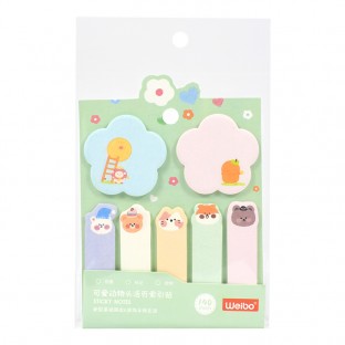 Brand WEIBO sticky note  Creativity colored  sticky N-time notes color sticker convenient label  Cute  note student stationery