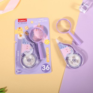 WEIBO New ideas and affordable magnifiers Smooth New creative cute correction belt 6m multicolor  Smooth