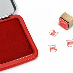 red blue black ink paste Calligraphy Pad Stamp Vermilion inkpad