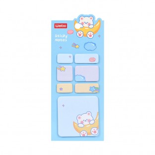 Brand WEIBO sticky note  Creativity colored  sticky N-time notes color sticker convenient label  Cute  note student stationery