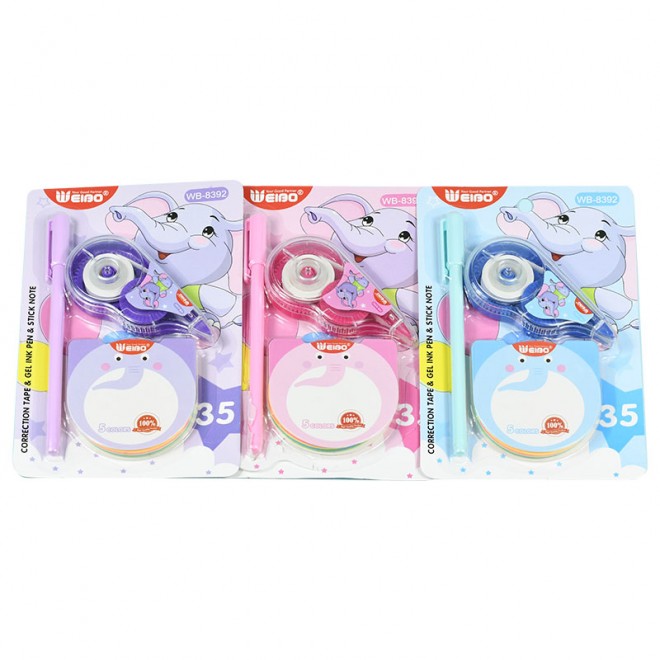 Cool Cartoon Kawaii Whiteout Correction Tapes deco Wite Correct roller Gel Pen Sticky memo notes Material escolares WEIBO-8392