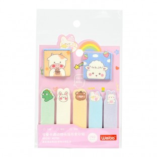 Brand WEIBO sticky note  Creativity colored  sticky N-time notes color sticker convenient label  Cute  note student stationery