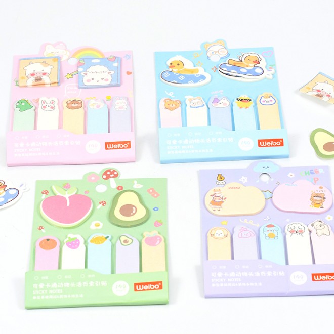 Brand WEIBO sticky note  Creativity colored  sticky N-time notes color sticker convenient label  Cute  note student stationery