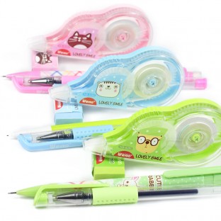 Gel pen Pencil eraser Correction Tape Erasable pencil set Weibo brand office supplies school stationery student kids can ODM OEM