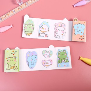 WEIBO wholesale Creativity colored student stationery Small animals pet pattern  sticker convenient label  Cute sticky notes