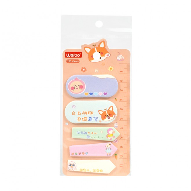 Brand WEIBO sticky note  Creativity colored  sticky N-time notes color sticker convenient label  Cute  note student stationery