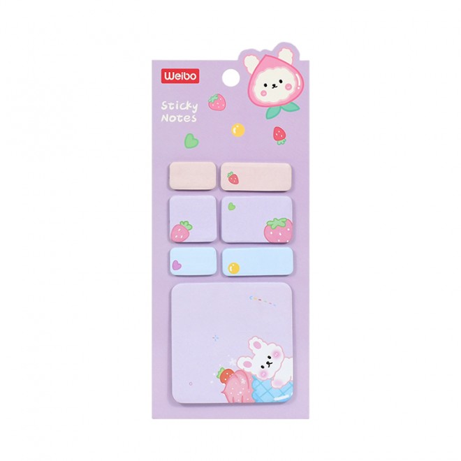 Brand WEIBO sticky note  Creativity colored  sticky N-time notes color sticker convenient label  Cute  note student stationery