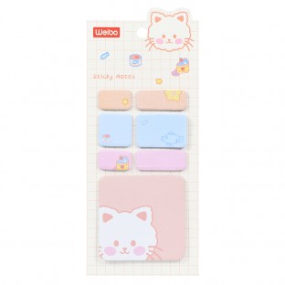 Brand WEIBO sticky note  Creativity colored  sticky N-time notes color sticker convenient label  Cute  note student stationery