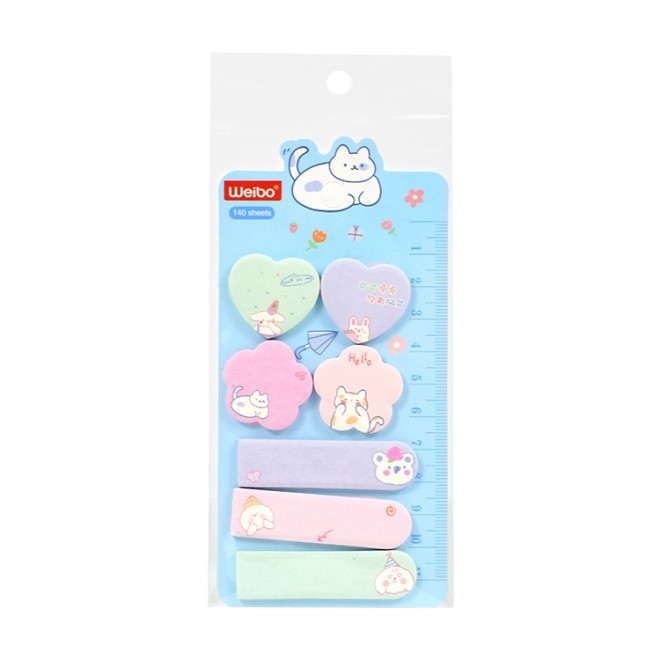 Brand WEIBO sticky note  Creativity colored  sticky N-time notes color sticker convenient label  Cute  note student stationery