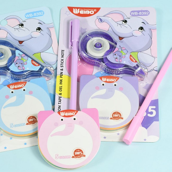 Cool Cartoon Kawaii Whiteout Correction Tapes deco Wite Correct roller Gel Pen Sticky memo notes Material escolares WEIBO-8392