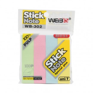 Simple and self-adhesive notice stickers, sticky notes, handy , convenient and fast colorful paper