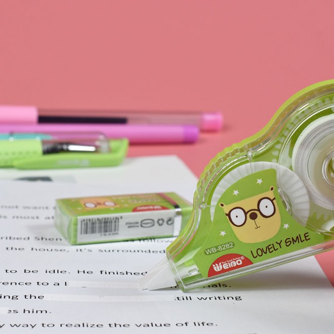 Cute Writing Set Contain correction tape pencil & eraser correction tape office school supply students stationery accessories