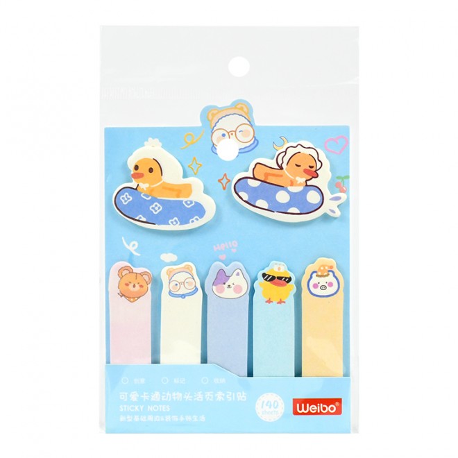 Brand WEIBO sticky note  Creativity colored  sticky N-time notes color sticker convenient label  Cute  note student stationery